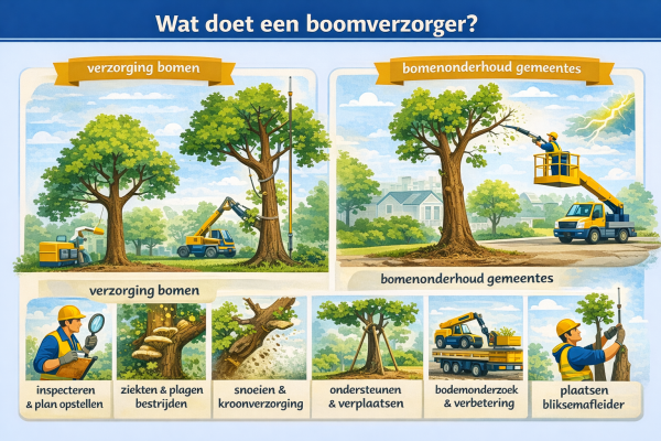 Alles over het beroep boomverzorger Wat doet een boomverzorger